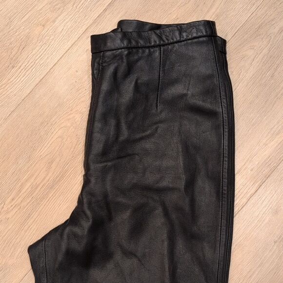 Lands End LEATHER PANTS - Picture 1 of 8